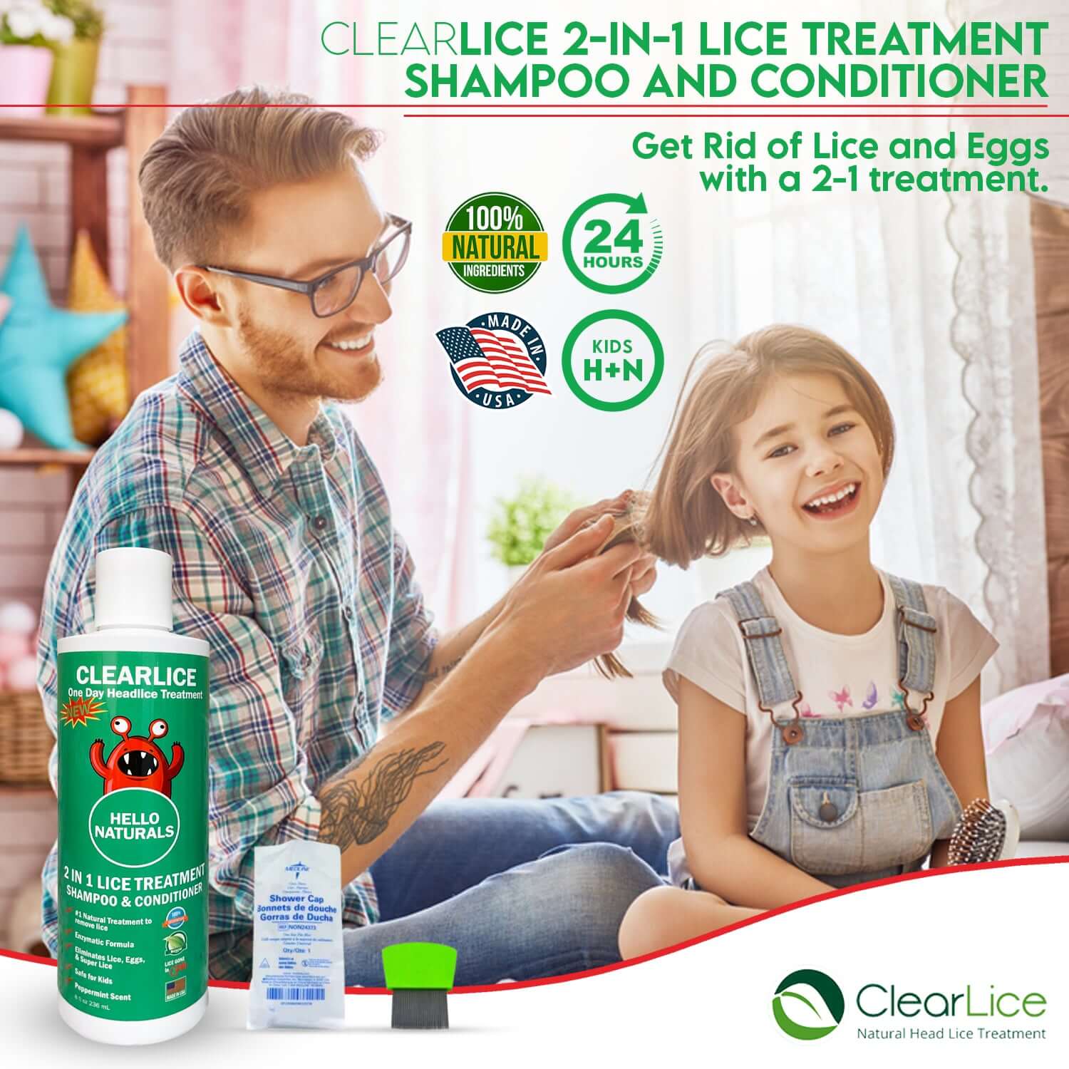 2 in 1 ClearLice Treatment Kit