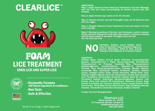 ClearLice Foam Lice Treatment Kit -