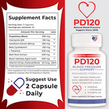 PD120 (2- Pack) - Healthy blood pressure without side effects - Formulated and Manufactured by a Medical doctor in a GMP certified lab in the USA