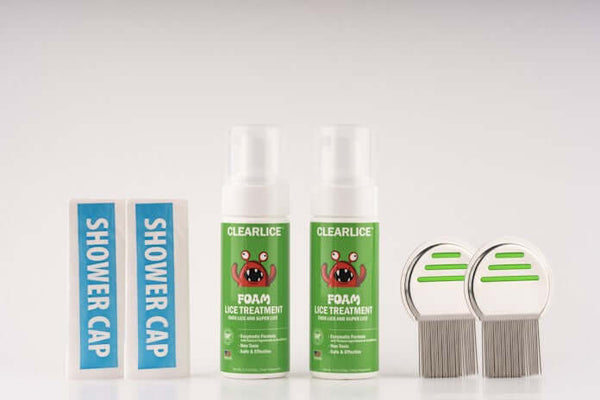 ClearLice® 2-Pack Lice Treatment Kit - Fast, Natural, Family-Safe Solution