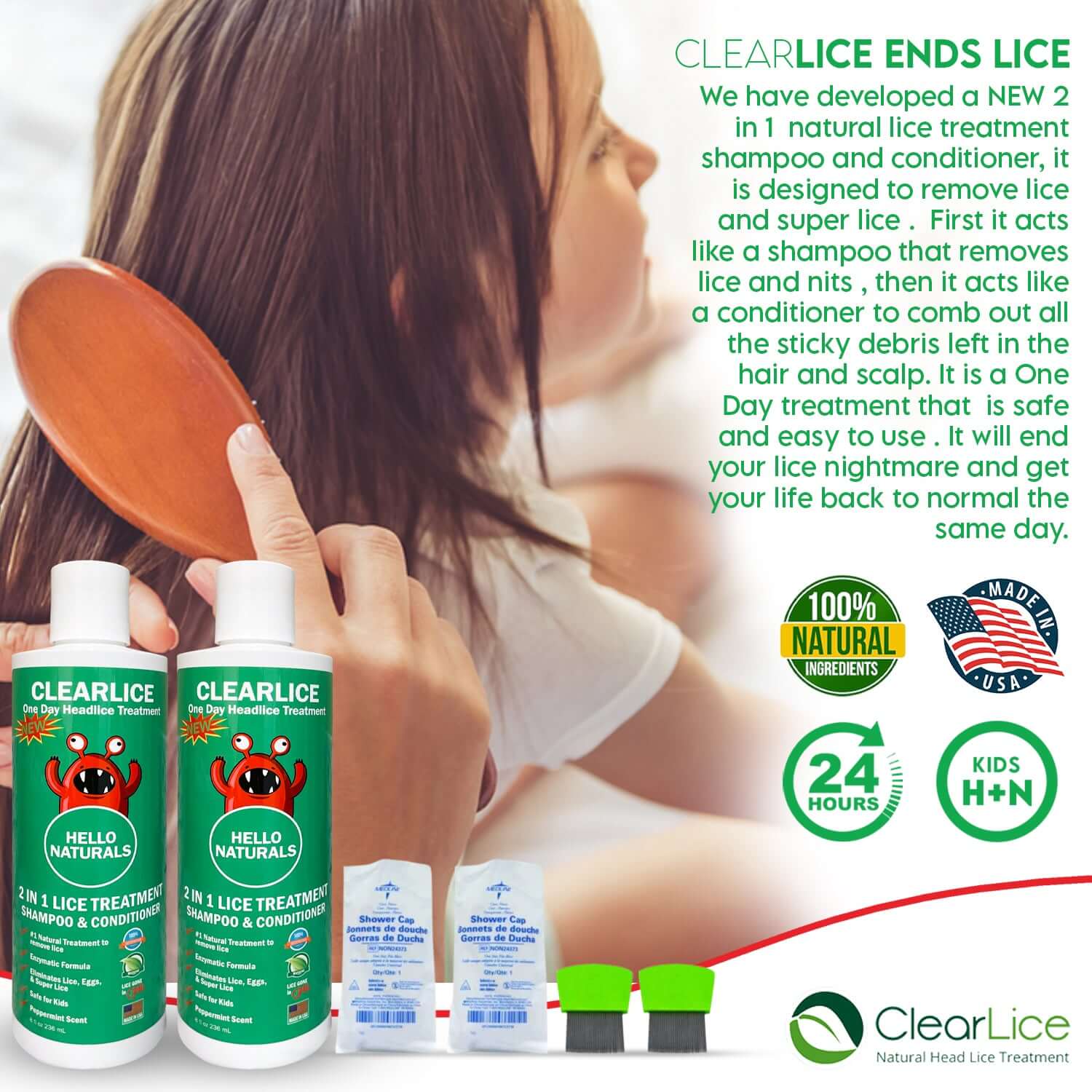 2 in 1 ClearLice Treatment Kit Two Pack