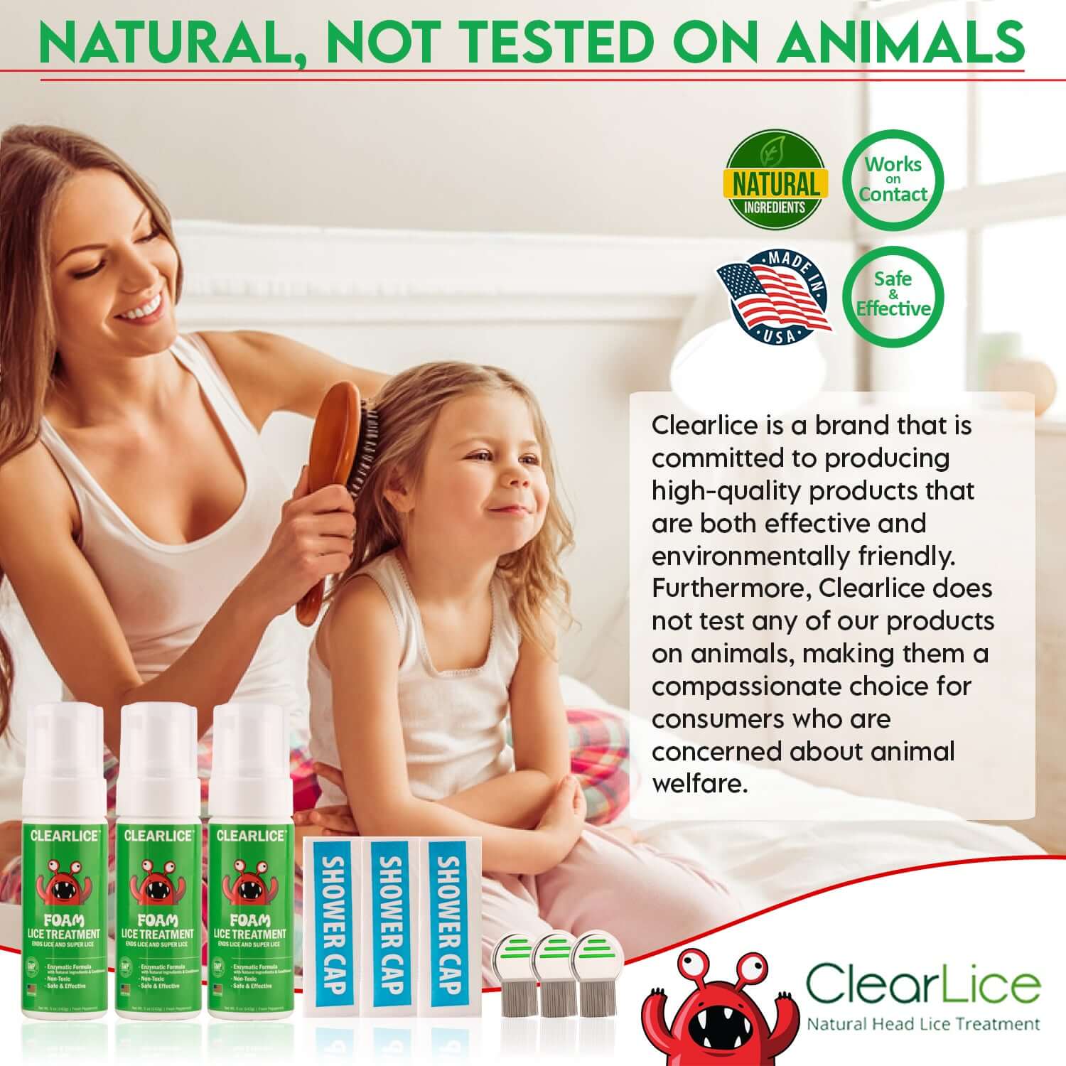 Natural Lice Treatment Kit for Kids & Adults | Fast Relief for Families
